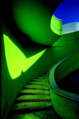 green stairs, by extranoise