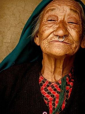 Beautiful old lady from Darap (Sikkim) village, bySukanto Debnath